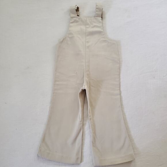 Vintage Tan Flared Leg Overalls 3t - Picture 9 of 9